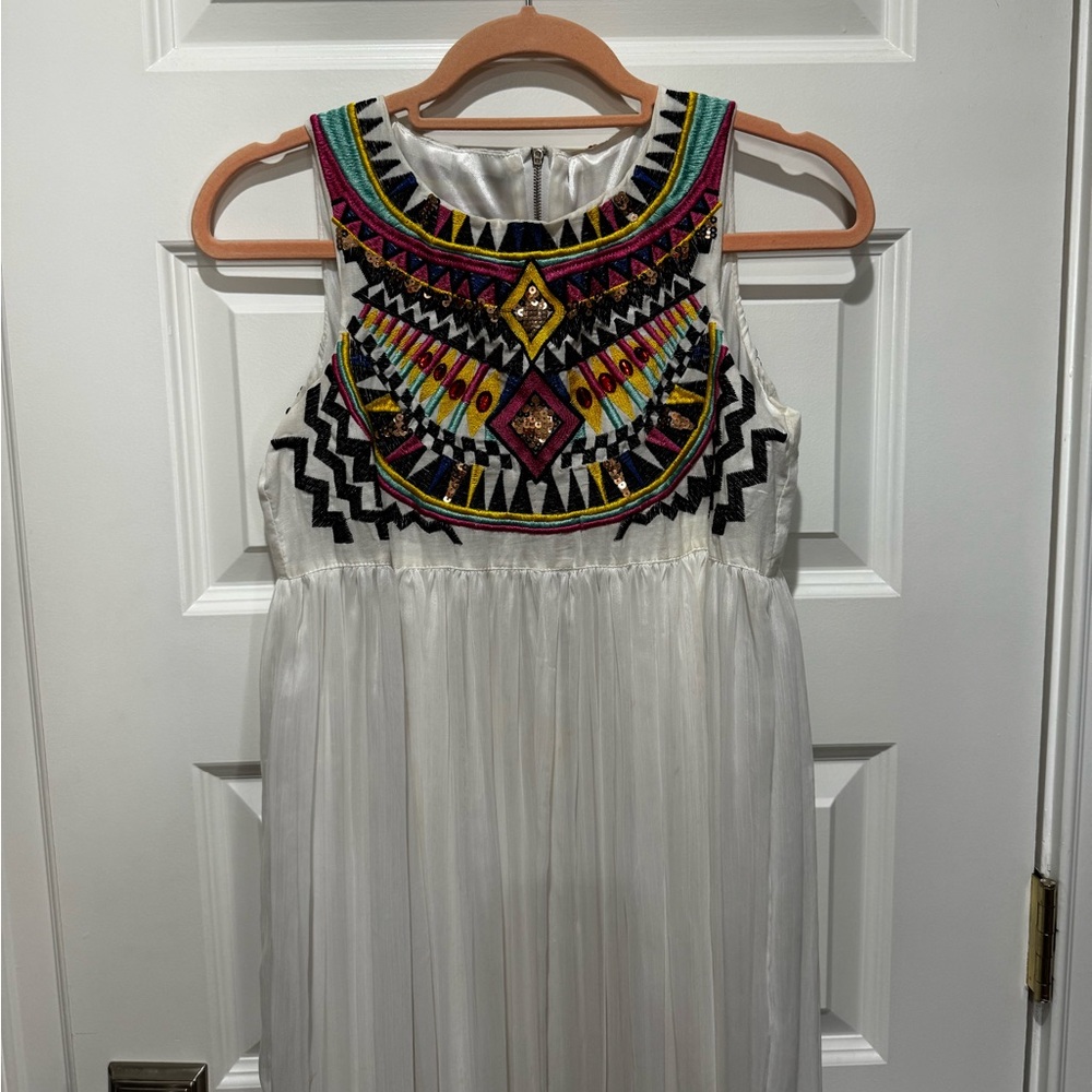 Embroidered Summer White Dress